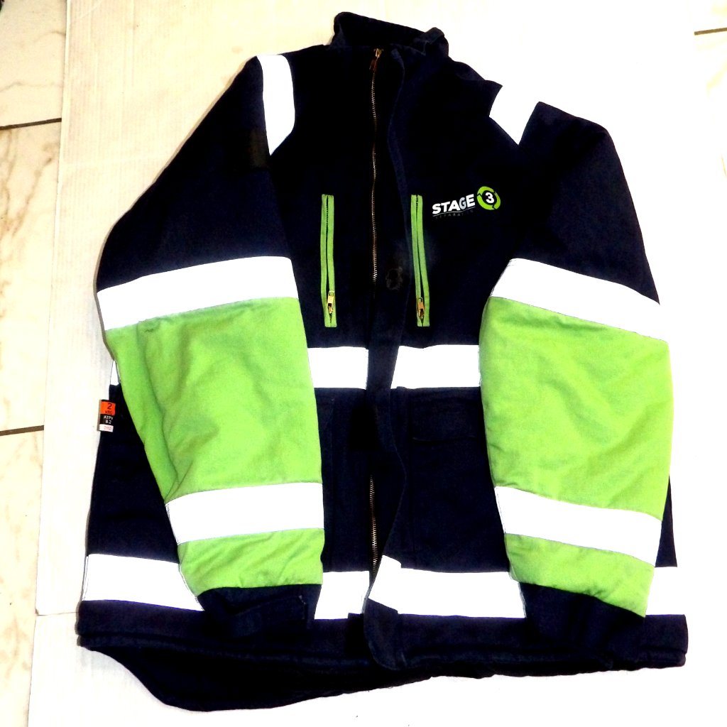 Stage 3 Separation Multicolor Work Safety Jacket With Reflectors Men Size Xl